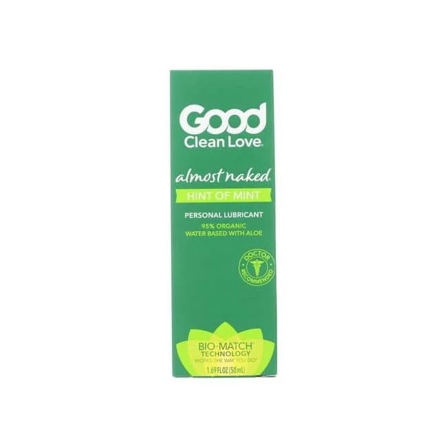 Good Clean Love Almost Naked Hint of Mint Lube 1.69oz (net) - Image 1 Good Clean Love Almost Naked Hint of Mint Lube 1.69oz (net) - Image 1