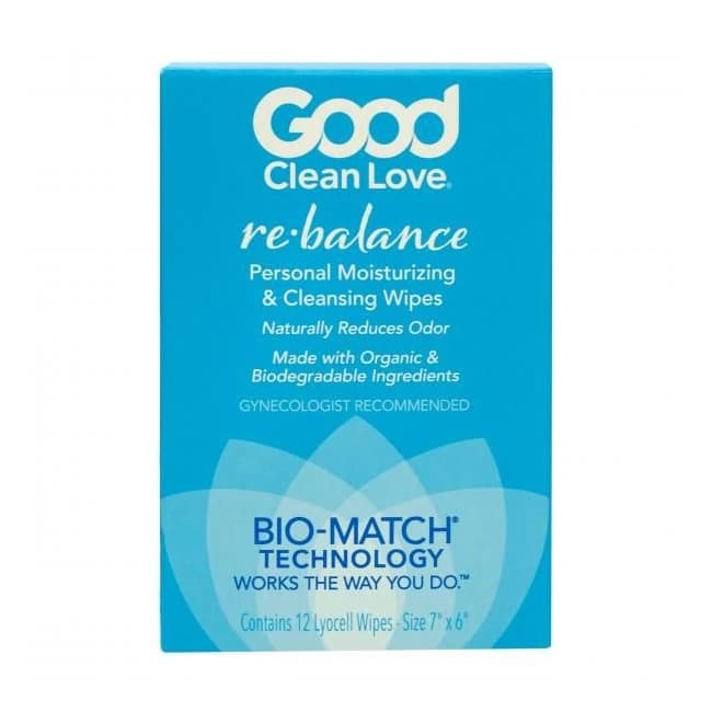 Good Clean Love Rebalance Adult Wipes Box of 12, image 1