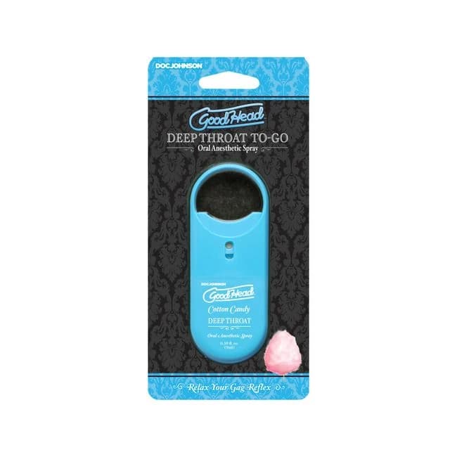 Goodhead Deep Throat Spray to Go .3 oz Cotton Candy, image 1