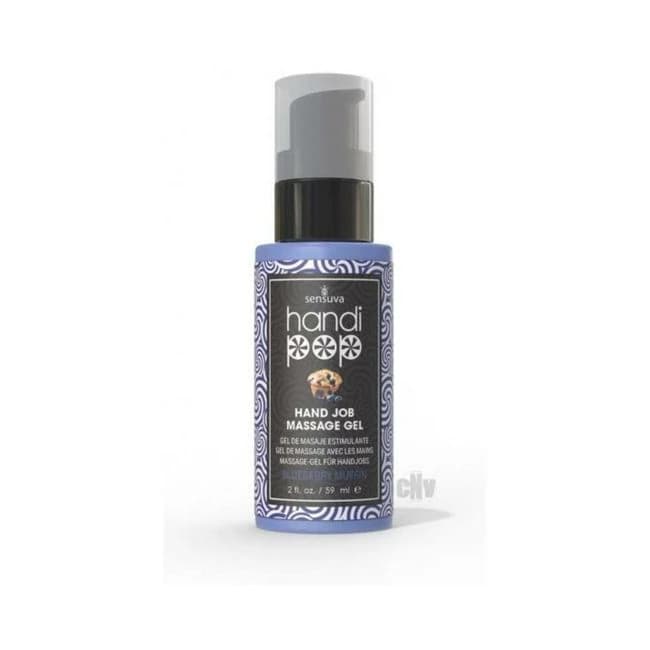 Handipop Edible Massage Gel Blueberry Muffin 2 oz, image 1