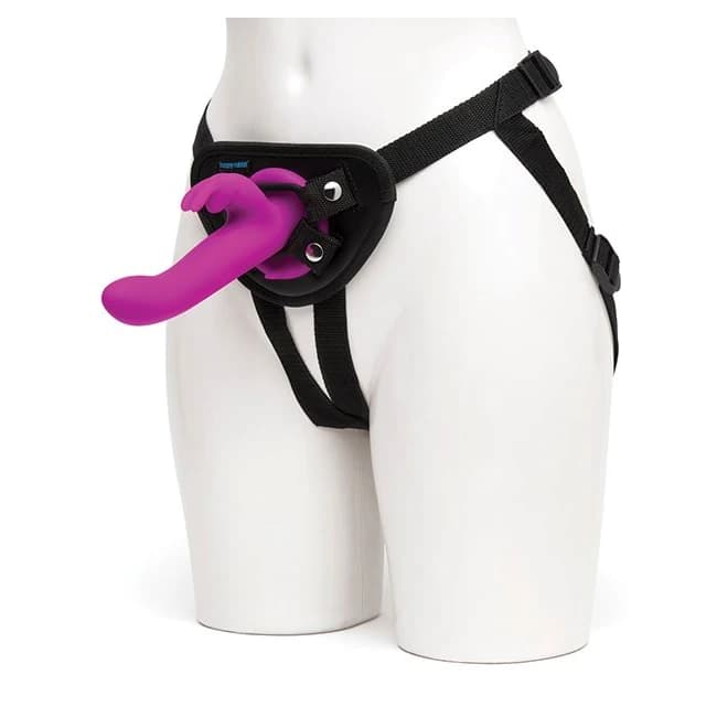 Happy Rabbit Rechargeable Vibrating Strap on Harness Set - Image 1 Happy Rabbit Rechargeable Vibrating Strap on Harness Set - Image 1