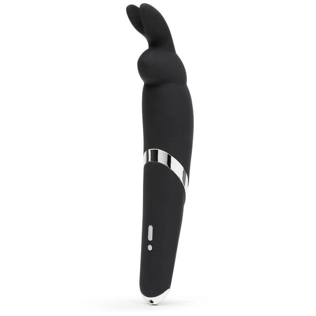 Happy Rabbit Rechargeable Wand Vibrator Black - Image 1 Happy Rabbit Rechargeable Wand Vibrator Black - Image 1