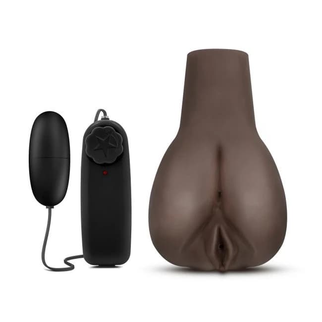 Hot Chocolate Doggy Style Deanna Vibrating Realistic Masturbator Chocolate, image 1