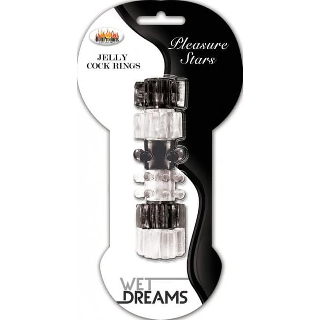 Hung Pleasure Stars Jelly Cock Rings - Image 1 Hung Pleasure Stars Jelly Cock Rings - Image 1
