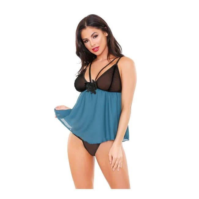 Hunter Ruched Babydoll with Tap Panty - L/XL (Garment Only - No Box), image 1