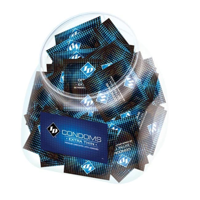 ID EXTRA THIN CONDOM JAR 144PCS (Out until mid June) - Image 1