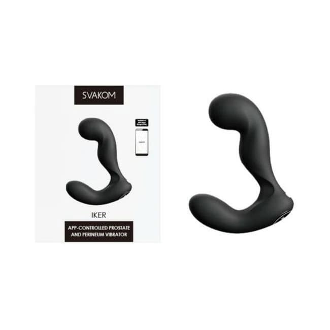 Iker App-Controled Prostate & Perineum Vibrator Black, image 1