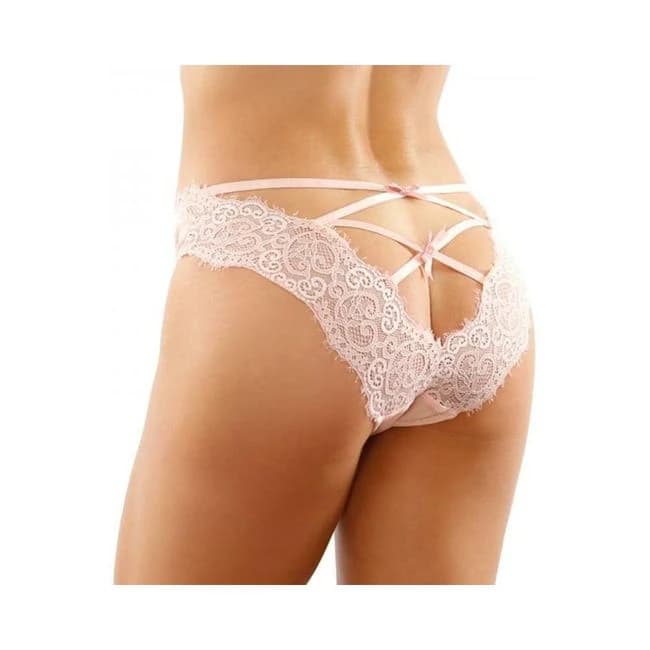 Ivy Lace Bikini Panty with Lattice Cut-Out Back, image 1