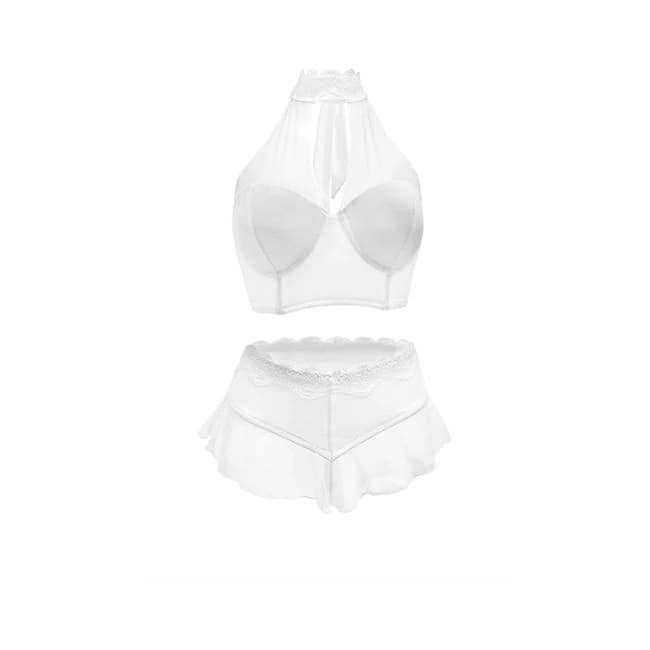 Jennifer Halter Top and Panty Powder White 3x, image 1
