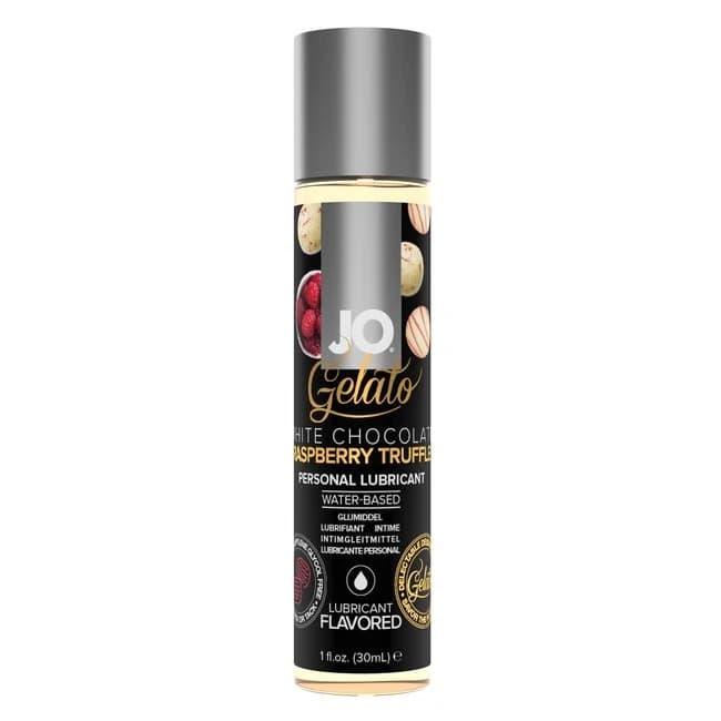 Jo Gelato White Chocolate Raspberry Truffle Water Based, image 1