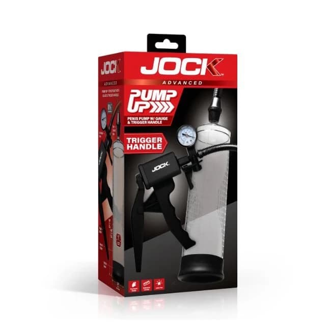 Jock Advanced Pump up Penis Pump w/ Gauge &Trigger Handle, image 1