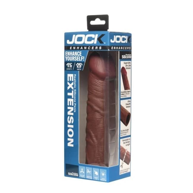 Jock Enhancers Realistic Penis Extension Dark, image 1