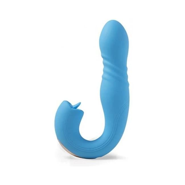 Joi App Controlled Thrusting G-Spot Vibrator & Clit Licker, image 1