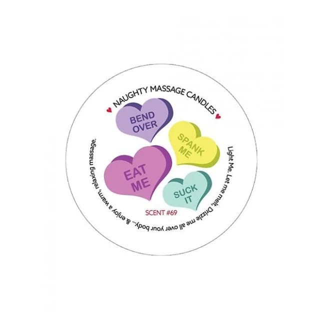 Kama Sutra Mini Massage Valentines Candle - 1.7 oz Mini Hearts, image 1