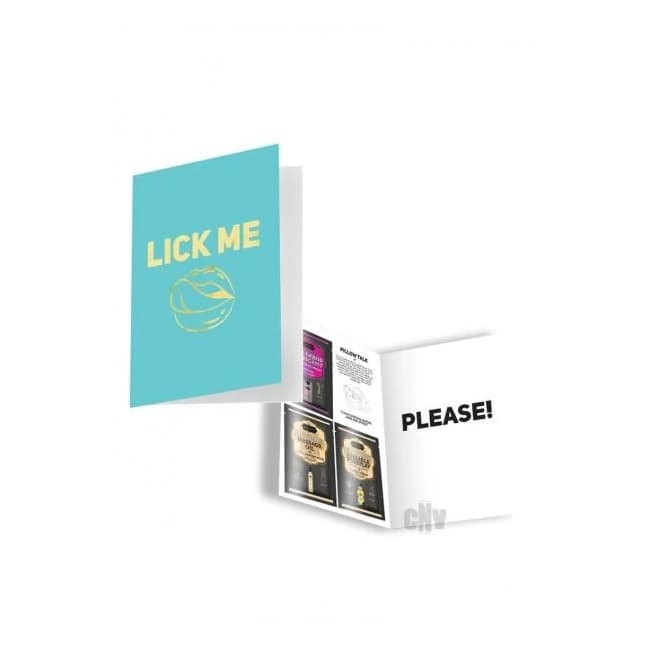 Kama Sutra Naughty Notes Greeting Cards - Lick Me, image 1