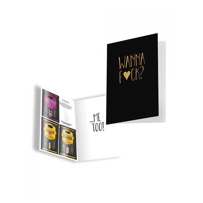 Kama Sutra Naughty Notes Greeting Cards - Wanna Fuck?, image 1