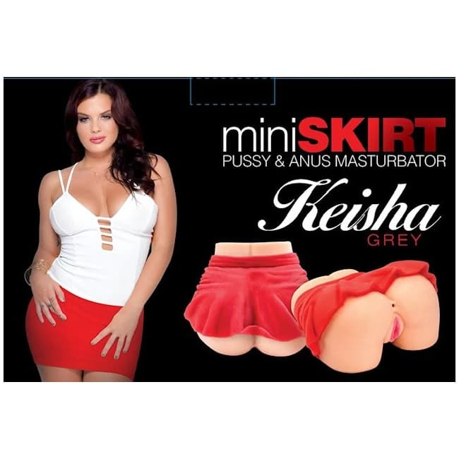 Keisha Grey Mini Skirt Pussy & Anus Masturbator - Image 1 Keisha Grey Mini Skirt Pussy & Anus Masturbator - Image 1