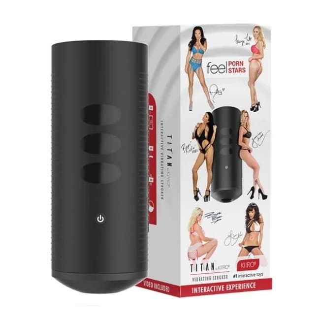 Kiiroo Titan the Experience Interactive Vibrating Stroker Black, image 1