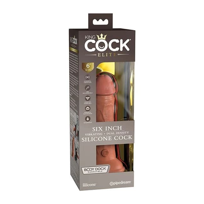 King Cock Elite Vibrating Dual Density, image 1
