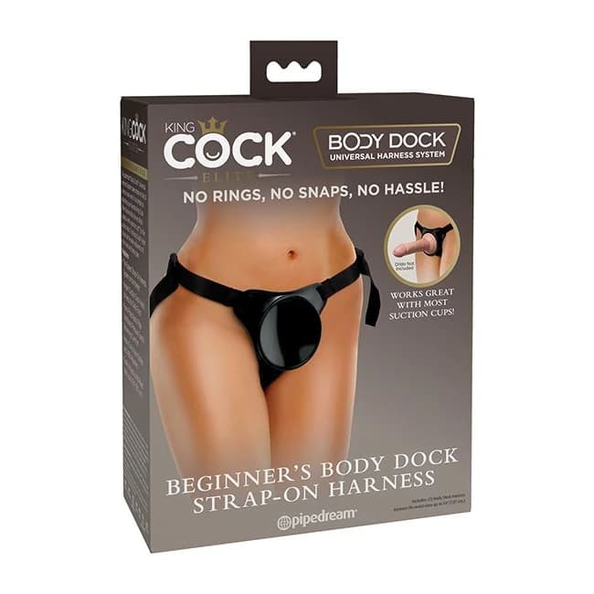 King Cock Elite Beginners Body Dock Strap on Harness, image 1