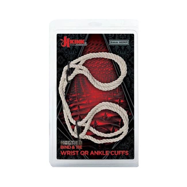 Kink Hogtie Bind & Tie Wrist or Ankle Cuffs .23 Inch Natural, image 1