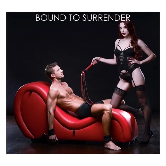 Kinky Couch Sex Chaise Lounge with Love Pillows - Red, image 1