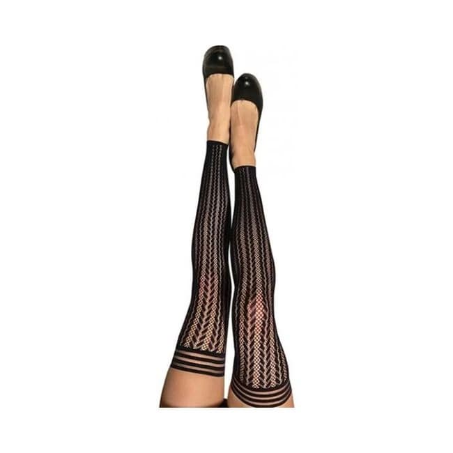 Kixies Lindsay Footless Fishnet Thigh-Highs - Size B, image 1