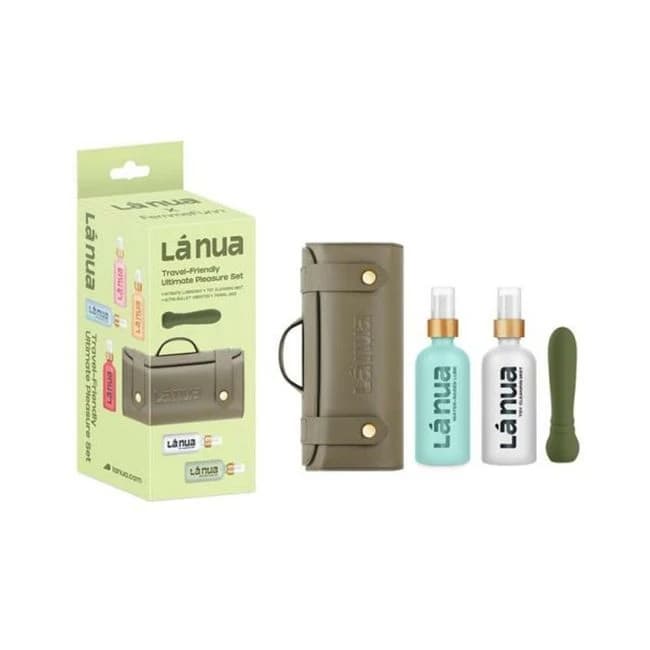 La Nua Gift Bag 1 Ultra Bullet + 100ml Mist Toy Cleaner + 100ml Unflavored Water-Based Lube, image 1