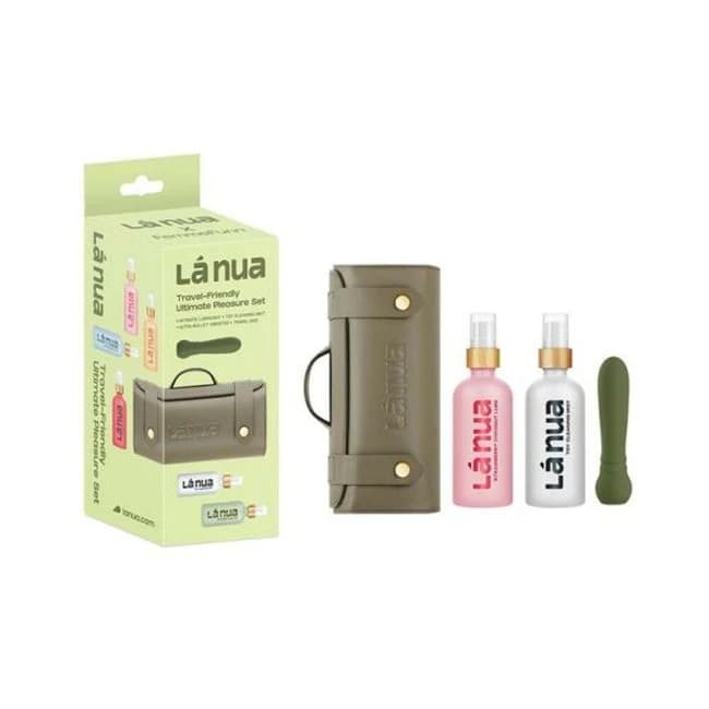 La Nua Gift Bag 2 Ultra Bullet + 100ml Mist Toy Cleaner + 100ml Strawberry Coconut Lube, image 1