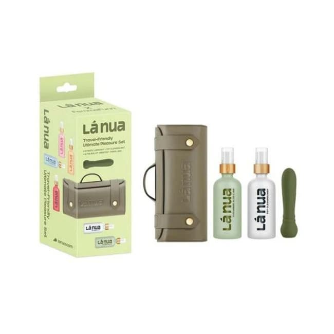 La Nua Gift Bag 5 Ultra Bullet + 100ml Mist Toy Cleaner + 100ml Cucumber Aloe Lube, image 1