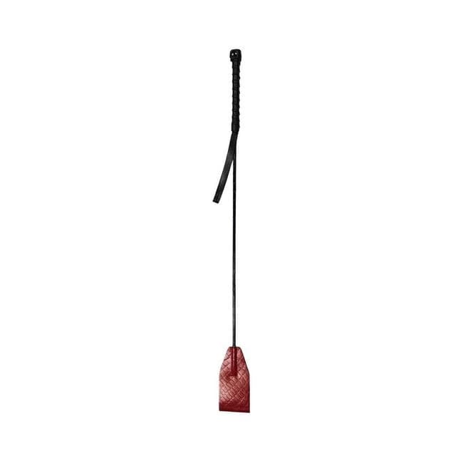 Leather Riding Crop Burgunday & Black Accessories, image 1