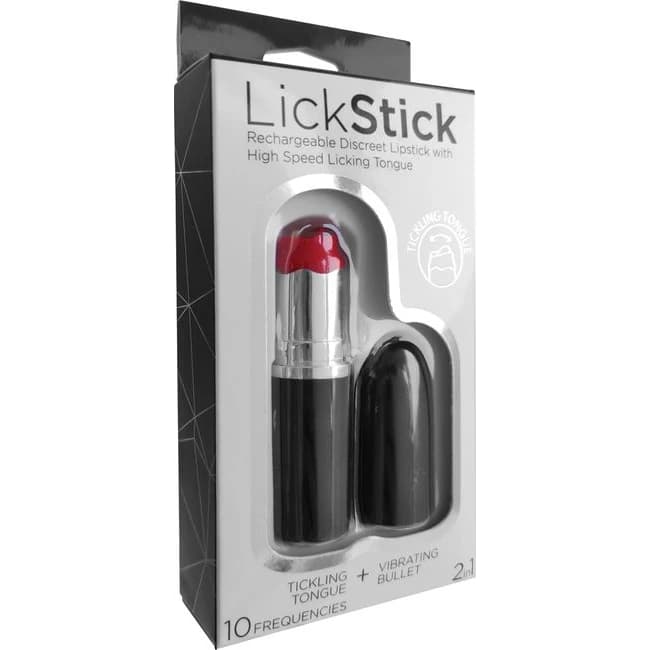 Lick Stick Vibrating Lipstick 10 Speed Rechargeable - Image 1 Lick Stick Vibrating Lipstick 10 Speed Rechargeable - Image 1