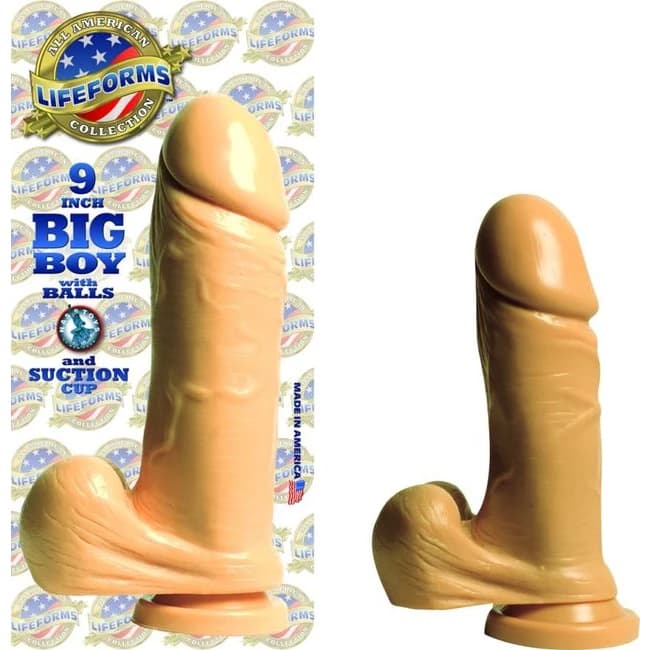 Lifeforms-9in Big Boy W/balls and Suction Flesh - Image 1