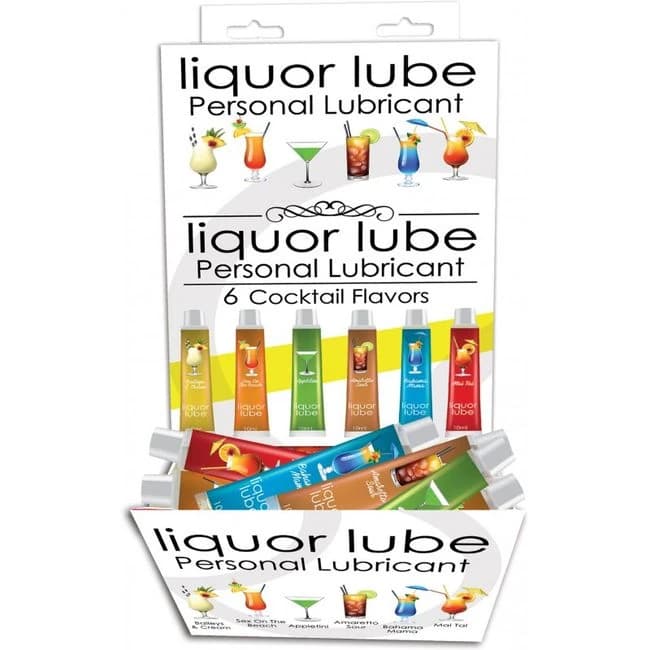 Liquor Lube 10ml Resealable Tubes 6 Asst Flavors 72pc Dsp, image 1