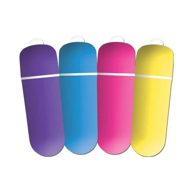 Little Secret Soft Touch Bullet 3 Speed Plus Pulsation Four Assorted Colors 12 Pcs/display, image 1