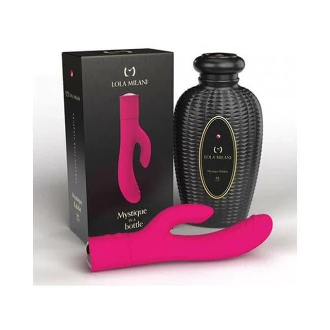 Lola Milani Mystique Rabbit w/ Black Bottle - Fuchsia, image 1
