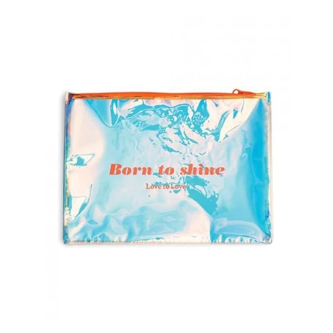 '=Love to Love Born to Shine Pouch - Vivid Orange, image 1