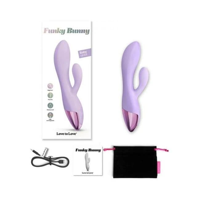Love to Love Funky Bunny Baby Rabbit Vibrator Viva Mauve, image 1