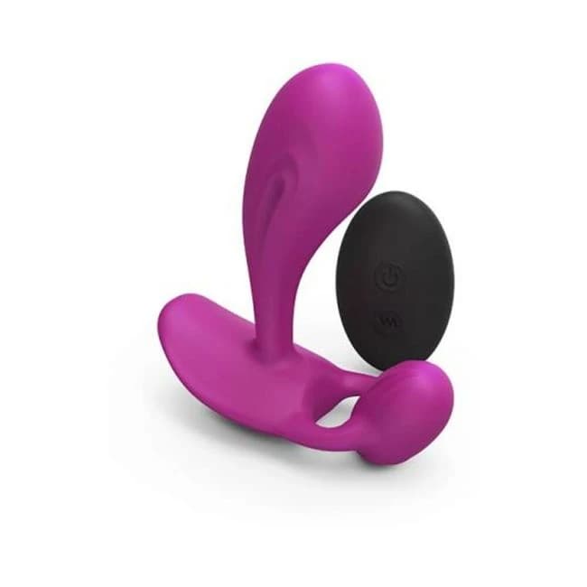 Love to Love Witty Rechargeable Remote-Controlled Silicone P & G Vibrator Sweet Orchid, image 1