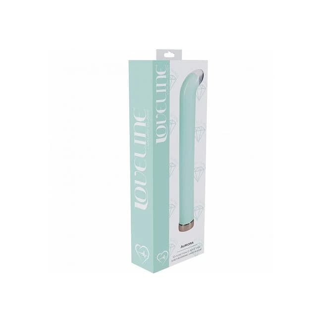 Loveline Aurora 6.3 G-Spot Vibrator Glass Green ", image 1