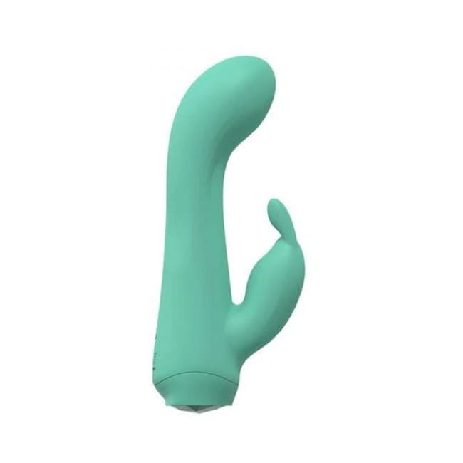 Loveline Enchanted Dual Motor 10 Speed Rabbit Silicone Rechargeable Waterproof Green, image 1