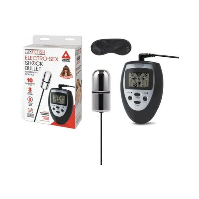 Lux Fetish Electro-Sex Shock Bullet with Remote Control, image 1