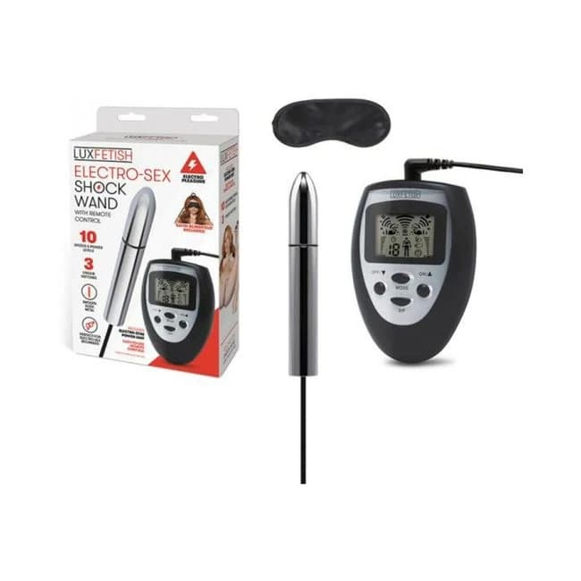 Lux Fetish Electro-Sex Shock Wand with Remote Control, image 1