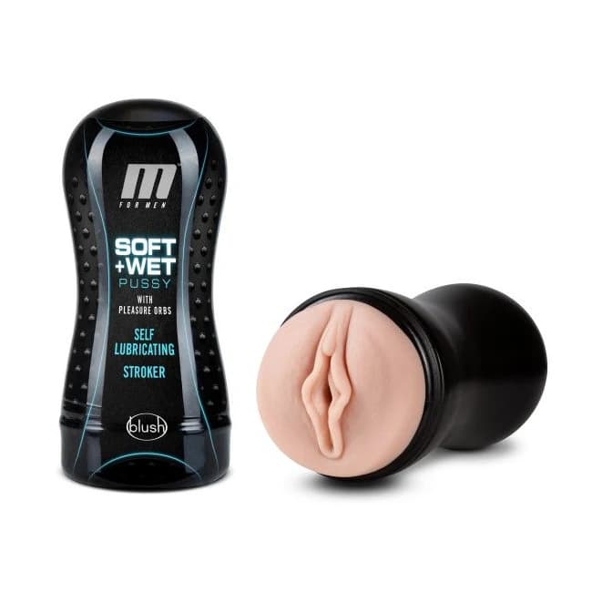 M FOR MEN SOFT & WET SELF LUBRICATING STROKER CUP VANILLA - Image 1