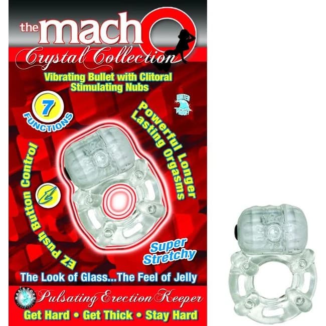 Macho Crystal Collection Pulsating Erection Keeper Cle, image 1