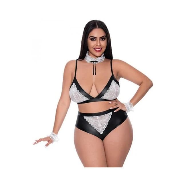 Magic Silk Dress up Dirty Deeds Costume Black Queen Size, image 1