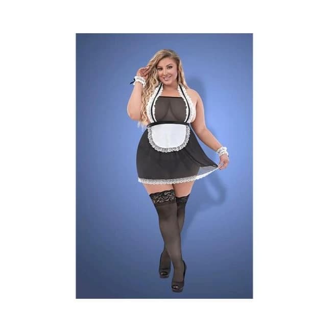 Magic Silk Dress up Dirty Duster Black Queen Size, image 1