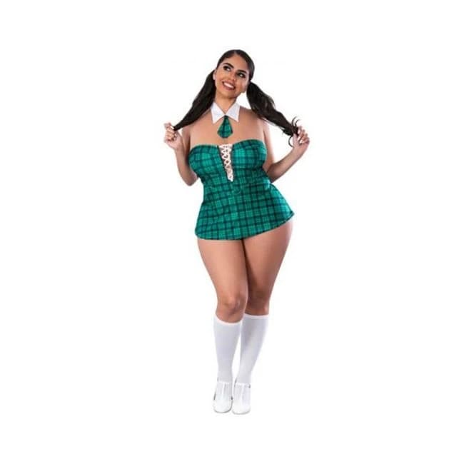 Magic Silk Dress up Homeroom Hottie Costume Teal Queen Size, image 1