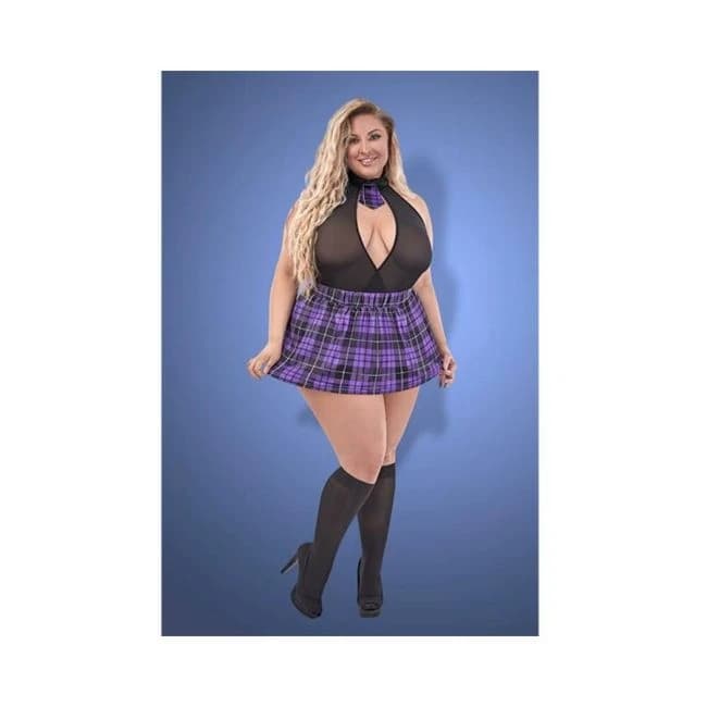 Magic Silk Dress up Sex Ed Costume Purple Queen Size, image 1
