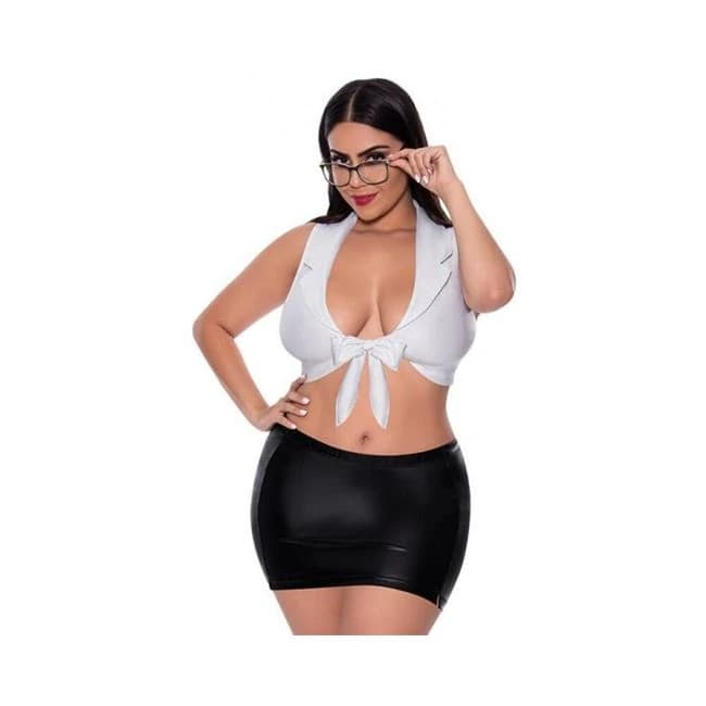 Magic Silk Dress up Sexy Ceo Costume White Queen Size, image 1